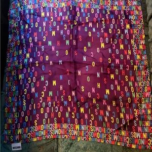 Moschino Multicolor Logo Scarf